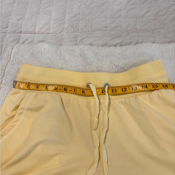 High Waist Yellow Relaxed Fit Shorts - Picture 6 of 6